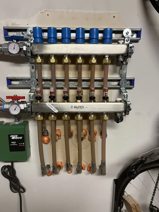 Plumber performing Leak Detection at a residential property in Ashburn